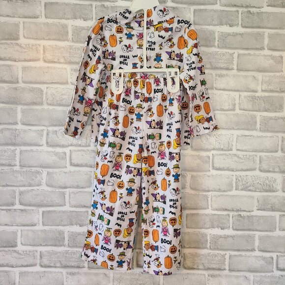 Toddler Peanuts Halloween Pajama Set Size 4t Snoopy Lucy Charlie Brown NWT - Picture 5 of 5
